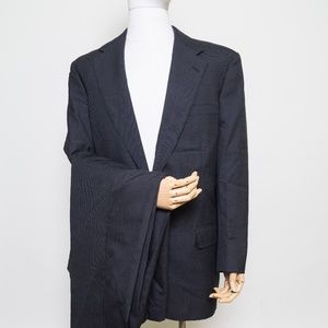 Southwick 2 Button Mens Suit Plaid Navy MadeinUSA